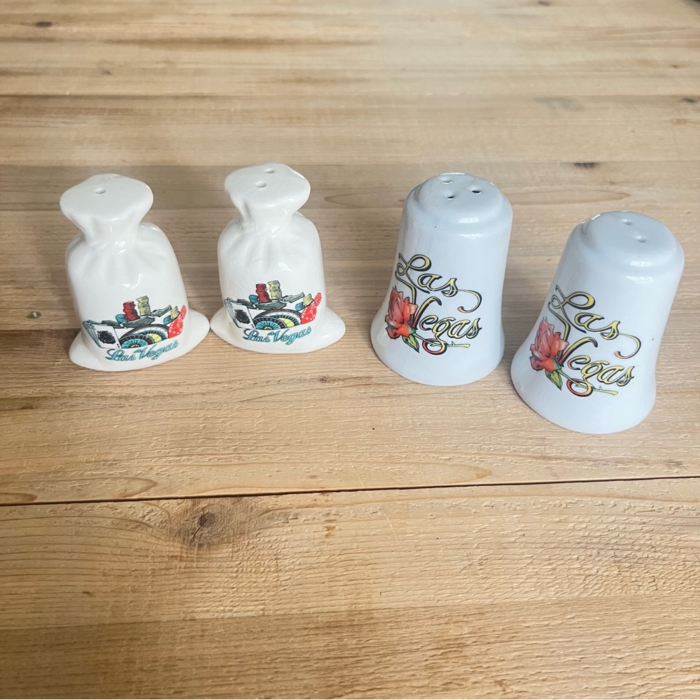 Vintage Las Vegas Souvenir Salt and Pepper Shakers